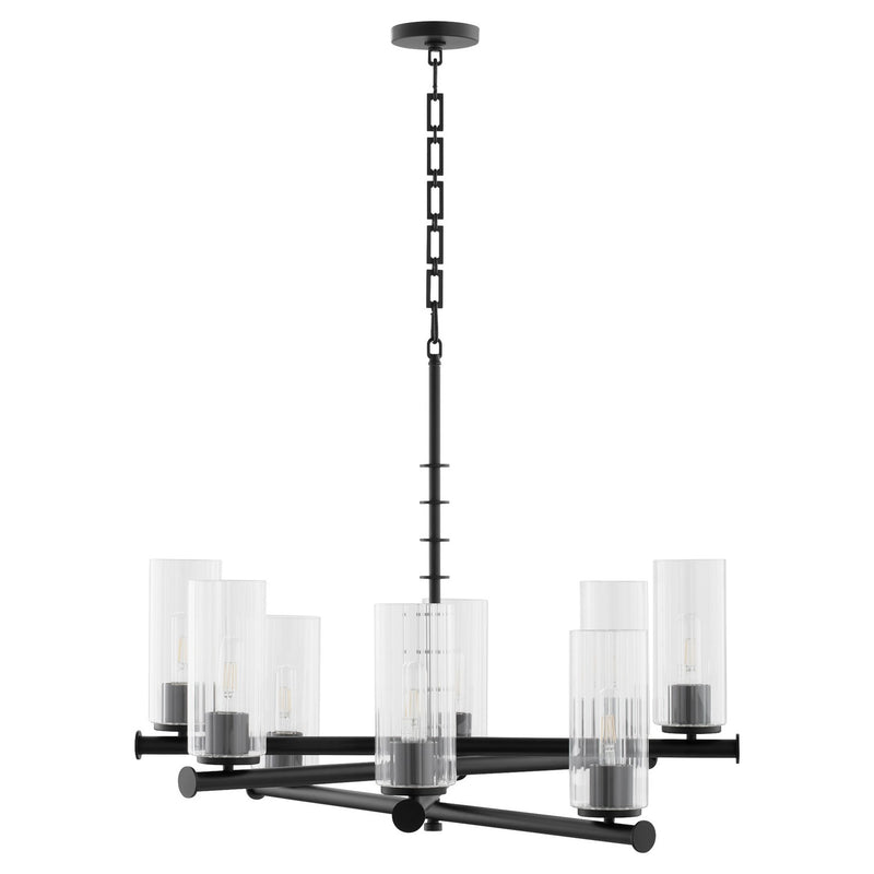 Quorum - 641-8-59 - Eight Light Chandelier - Mercier - Matte Black