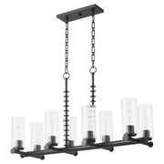 Quorum - 651-8-59 - Eight Light Linear Chandelier - Mercier - Matte Black