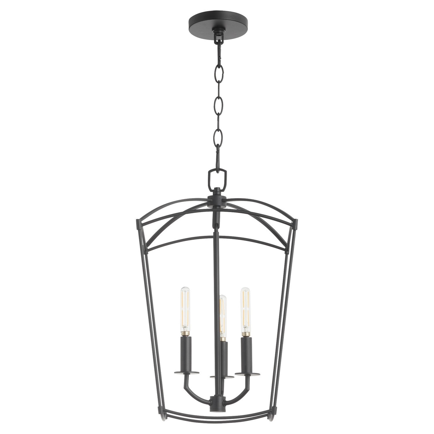 Quorum - 6812-3-59 - Three Light Entry - Mantle - Matte Black