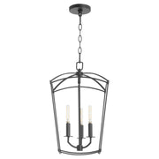 Quorum - 6812-3-59 - Three Light Entry - Mantle - Matte Black