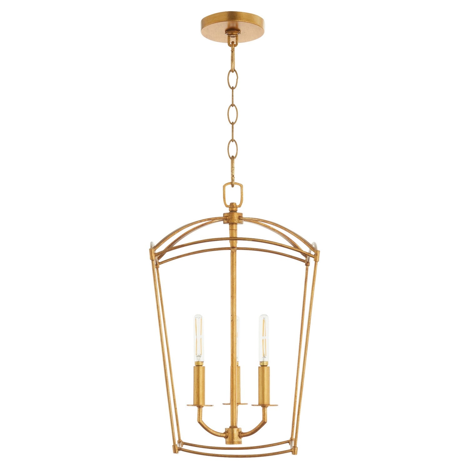 Quorum - 6812-3-74 - Three Light Entry - Mantle - Gold Leaf