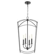 Quorum - 6812-4-59 - Four Light Entry - Mantle - Matte Black