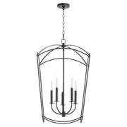 Quorum - 6812-5-59 - Five Light Entry - Mantle - Matte Black