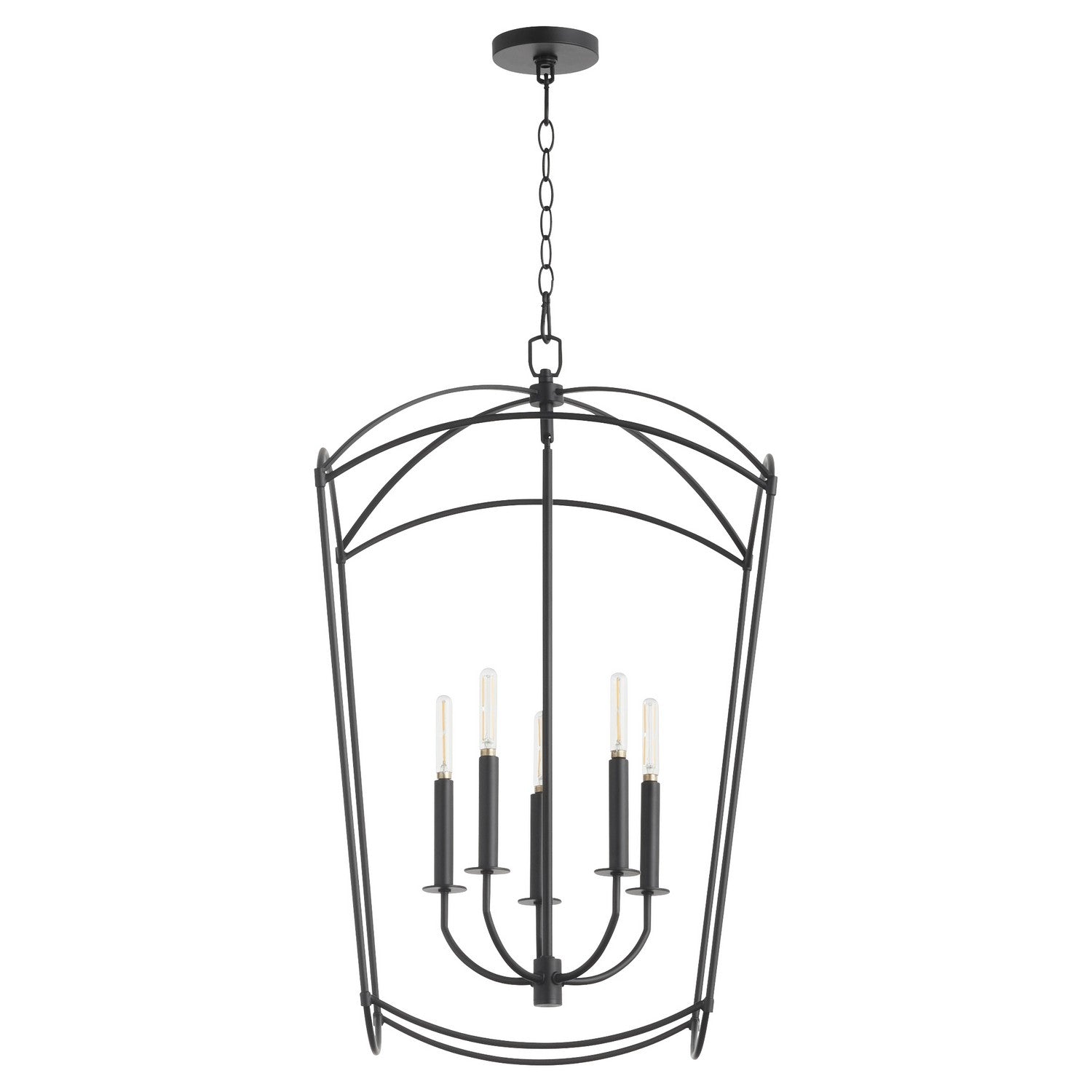 Quorum - 6812-5-59 - Five Light Entry - Mantle - Matte Black
