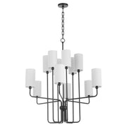 Quorum - 698-12-59 - 12 Light Chandelier - Charlotte - Matte Black