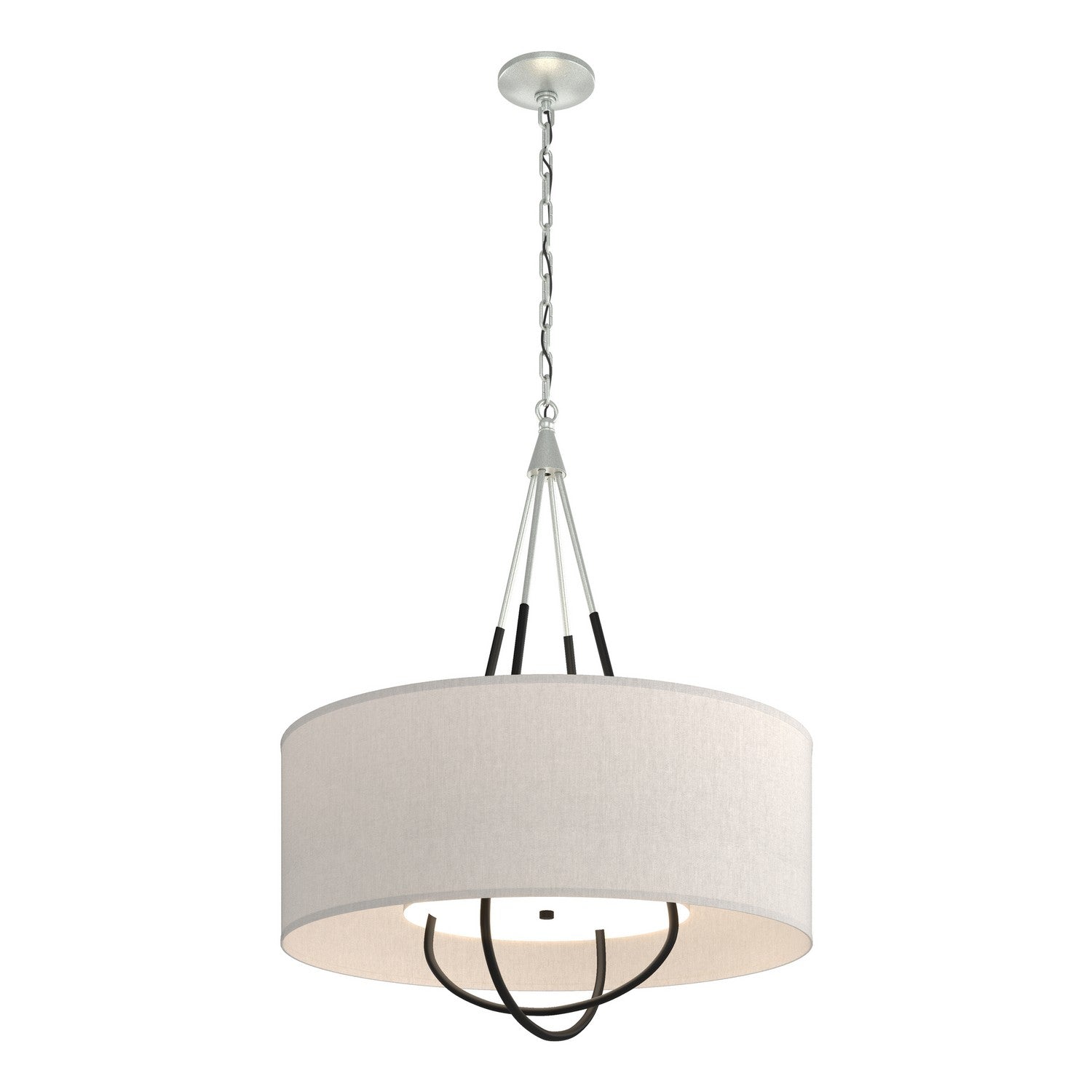 Hubbardton Forge - 104230-SKT-82-10-SE2811 - Four Light Pendant - Loop - Vintage Platinum