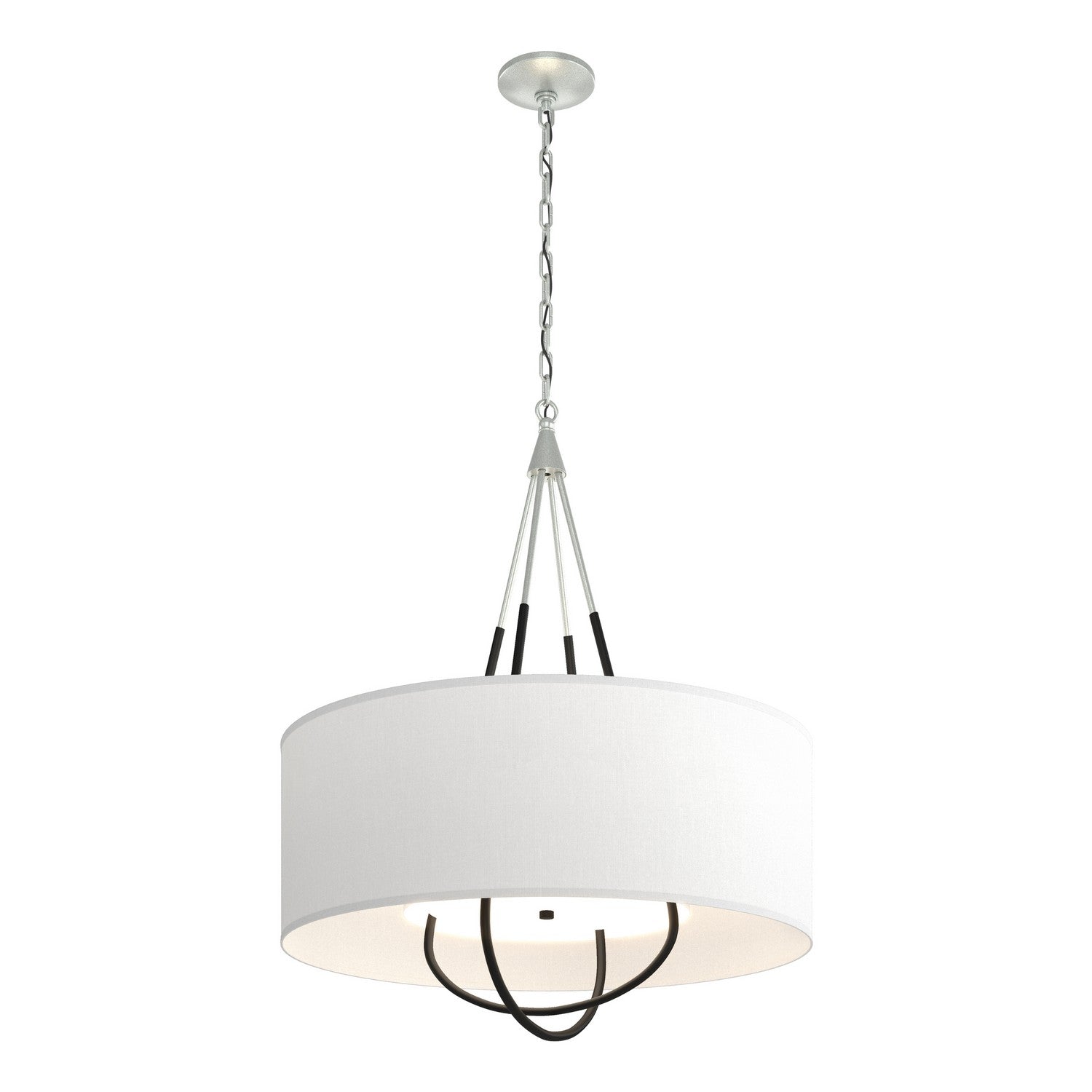 Hubbardton Forge - 104230-SKT-82-10-SF2811 - Four Light Pendant - Loop - Vintage Platinum