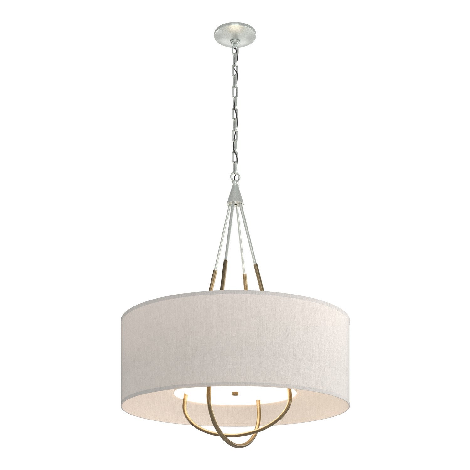 Hubbardton Forge - 104230-SKT-82-84-SE2811 - Four Light Pendant - Loop - Vintage Platinum