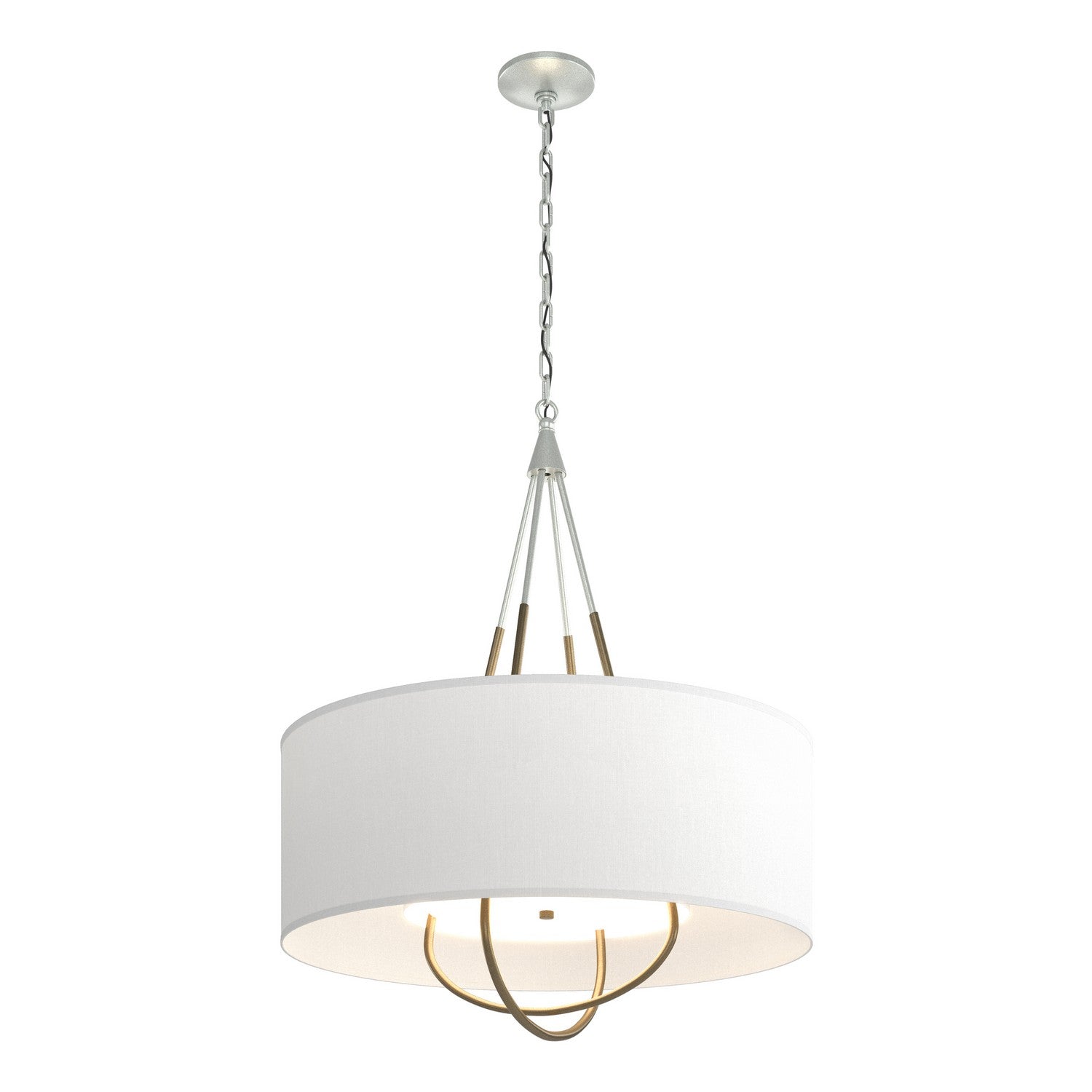 Hubbardton Forge - 104230-SKT-82-84-SF2811 - Four Light Pendant - Loop - Vintage Platinum