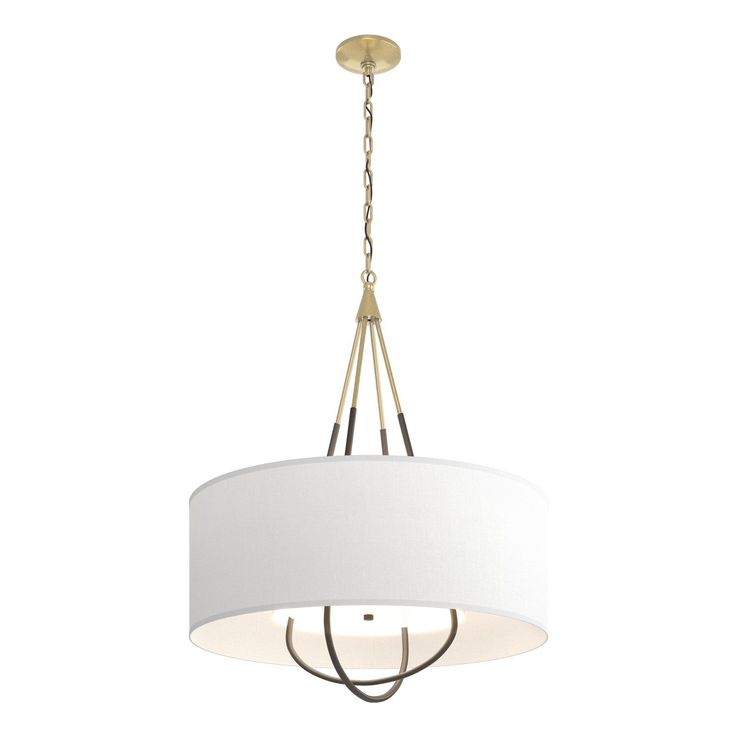 Hubbardton Forge - 104230-SKT-86-07-SF2811 - Four Light Pendant - Loop - Modern Brass