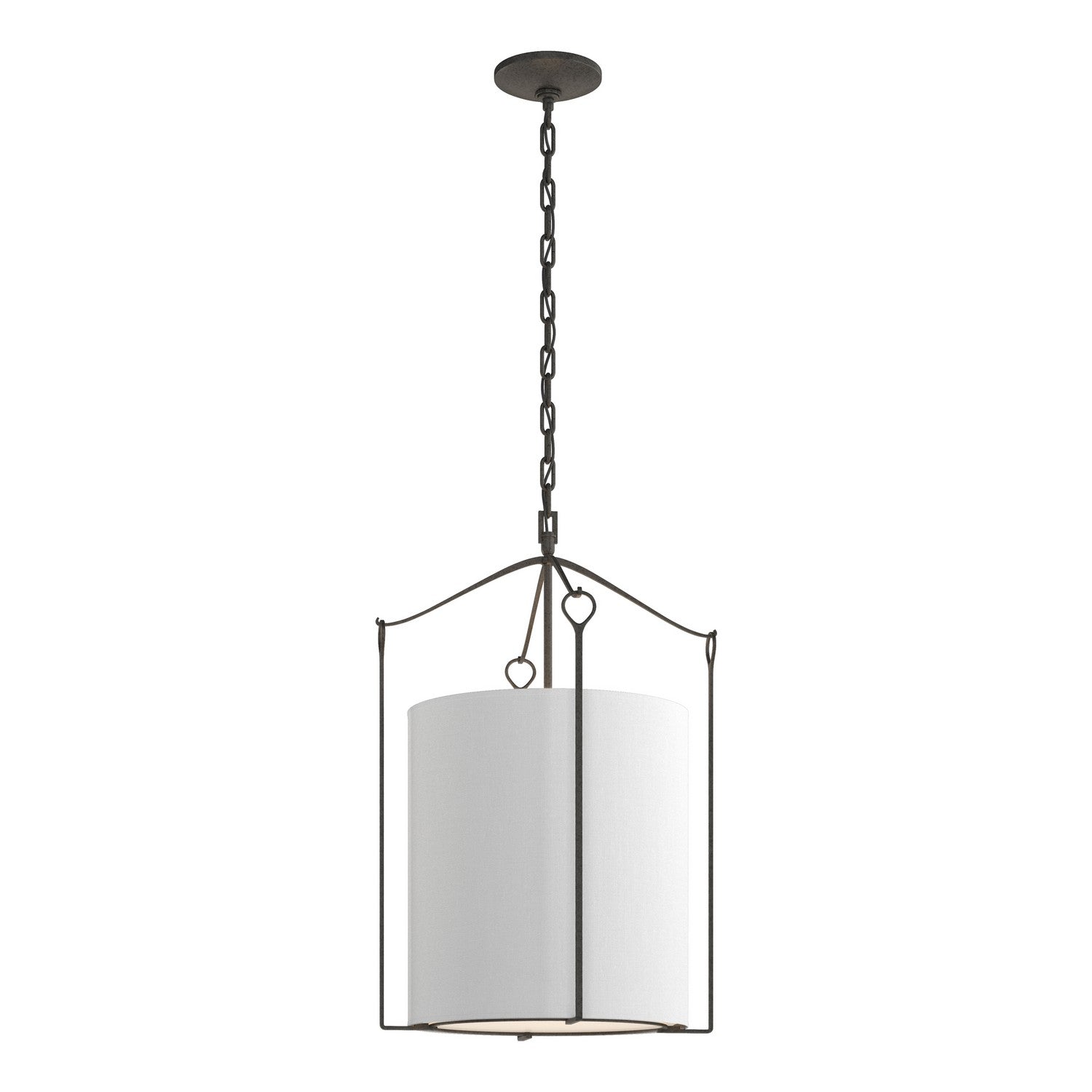 Hubbardton Forge - 104260-SKT-20-SF1509 - Three Light Pendant - Bow - Natural Iron