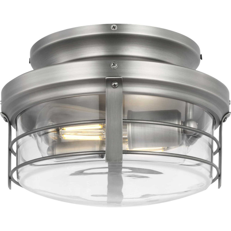 Progress Lighting - P260004-081-WB - Two Light Fan Light Kit - Springer Ii - Antique Nickel