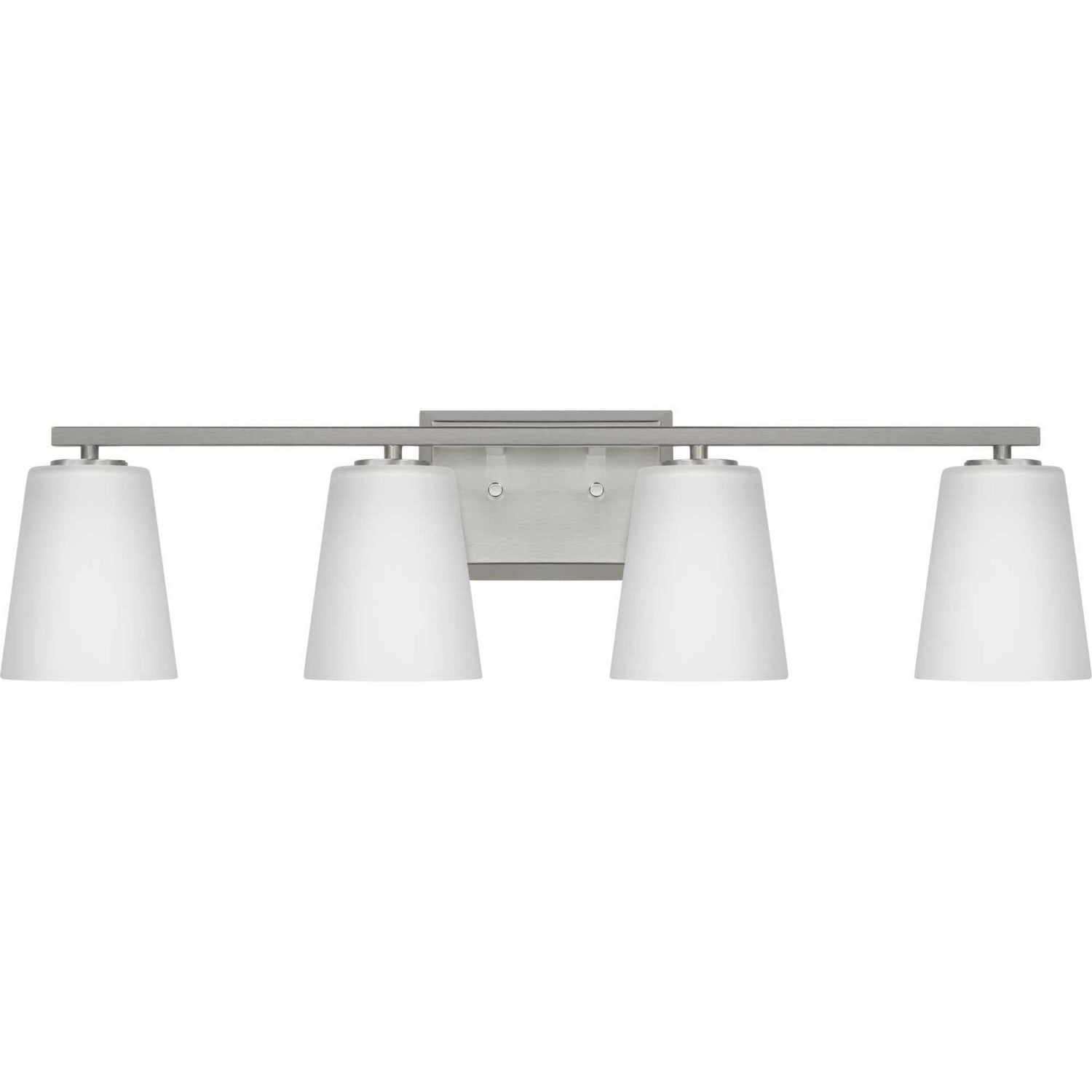 Progress Lighting - P300464-009 - Four Light Bath - Vertex - Brushed Nickel