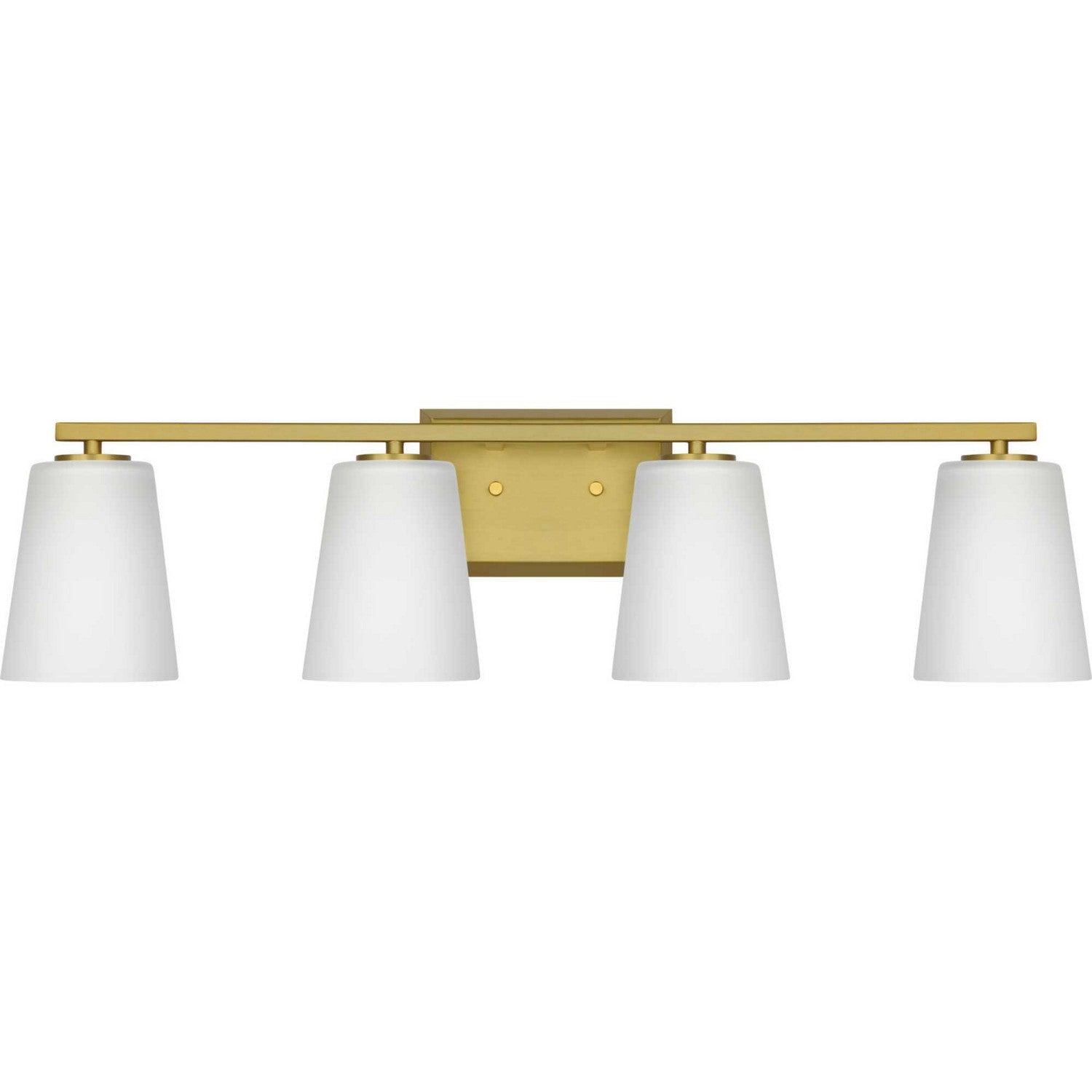 Progress Lighting - P300464-191 - Four Light Bath - Vertex - Brushed Gold