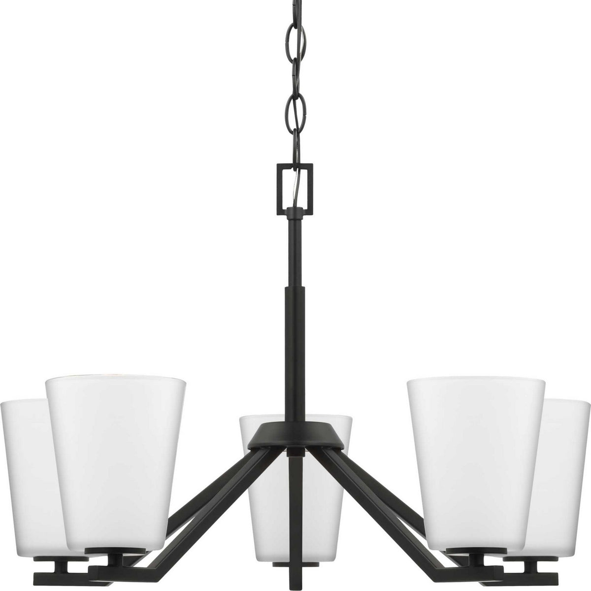 Progress Lighting - P400343-31M - Five Light Chandelier - Vertex - Matte Black