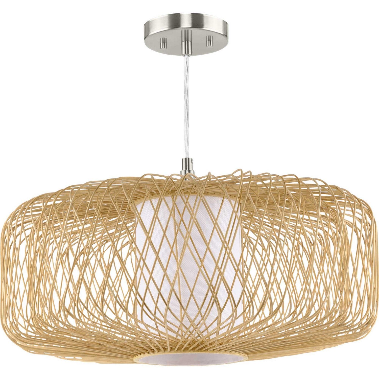 Progress Lighting - P500397-201 - One Light Pendant - Cordova - Natural Rattan