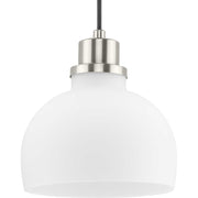 Progress Lighting - P500406-009 - One Light Mini Pendant - Garris - Brushed Nickel