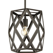 Progress Lighting - P500421-129 - One Light Pendant - Saucedo - Architectural Bronze