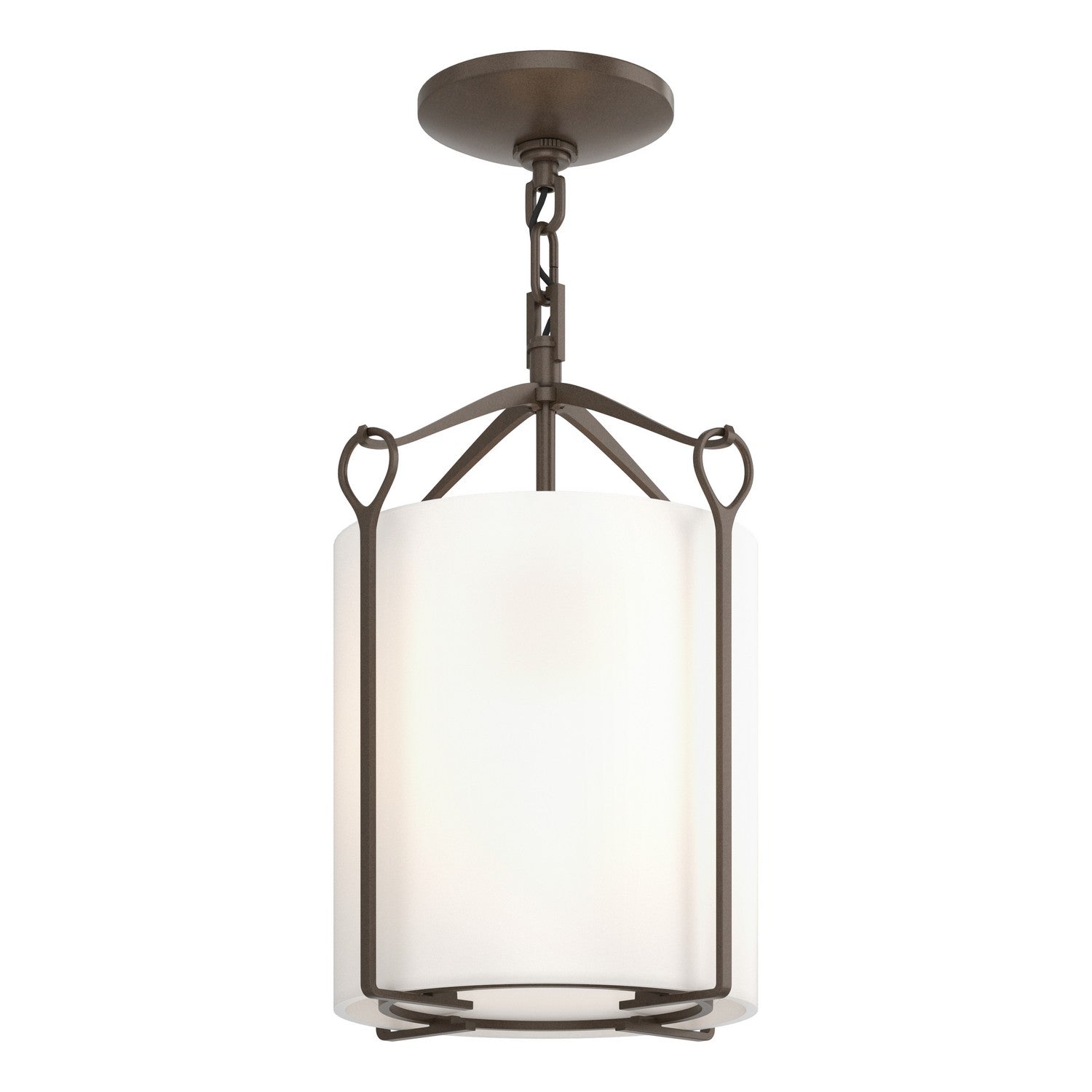 Hubbardton Forge - 121140-SKT-05-GG0137 - One Light Semi-Flush Mount - Bow - Bronze