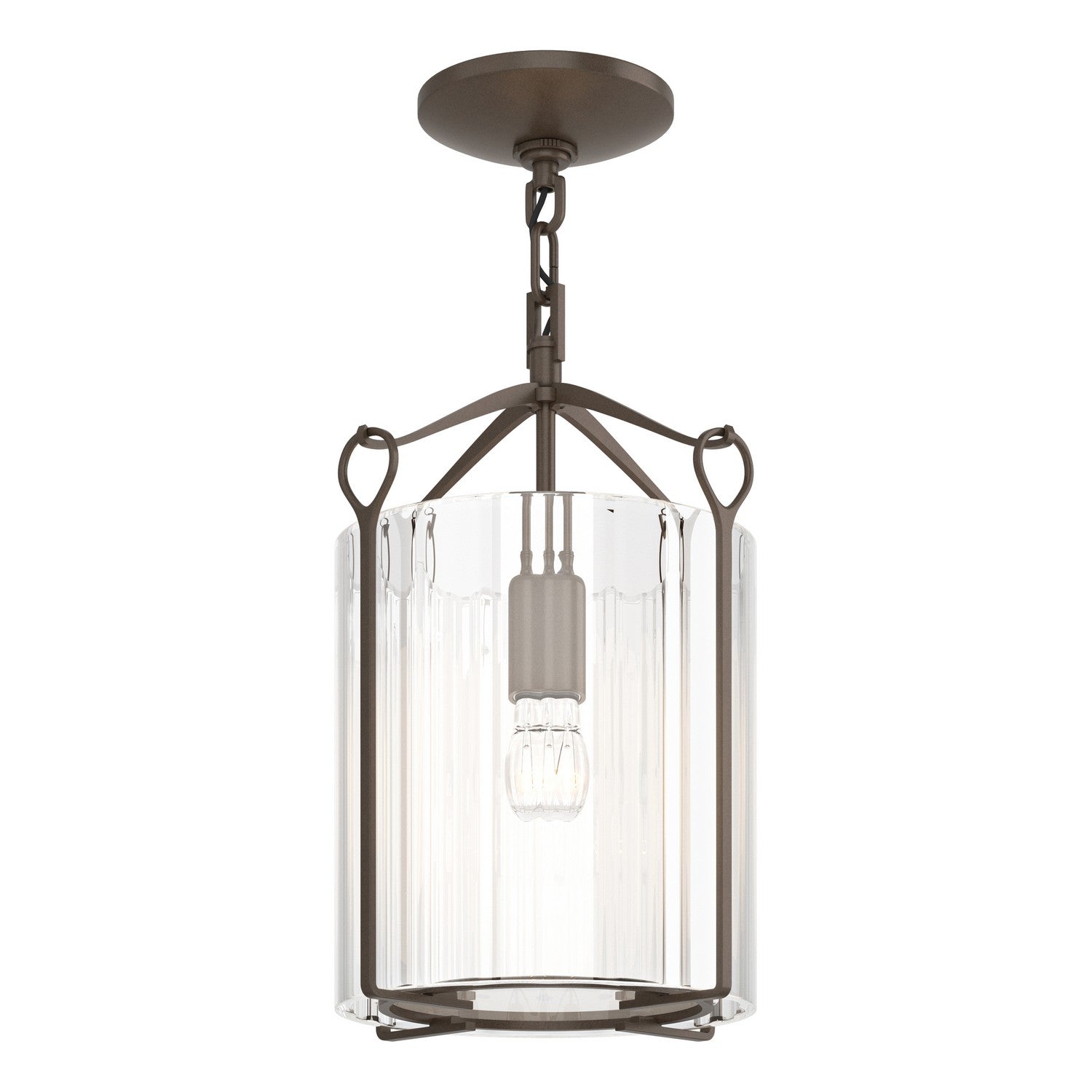 Hubbardton Forge - 121140-SKT-05-ZM0137 - One Light Semi-Flush Mount - Bow - Bronze