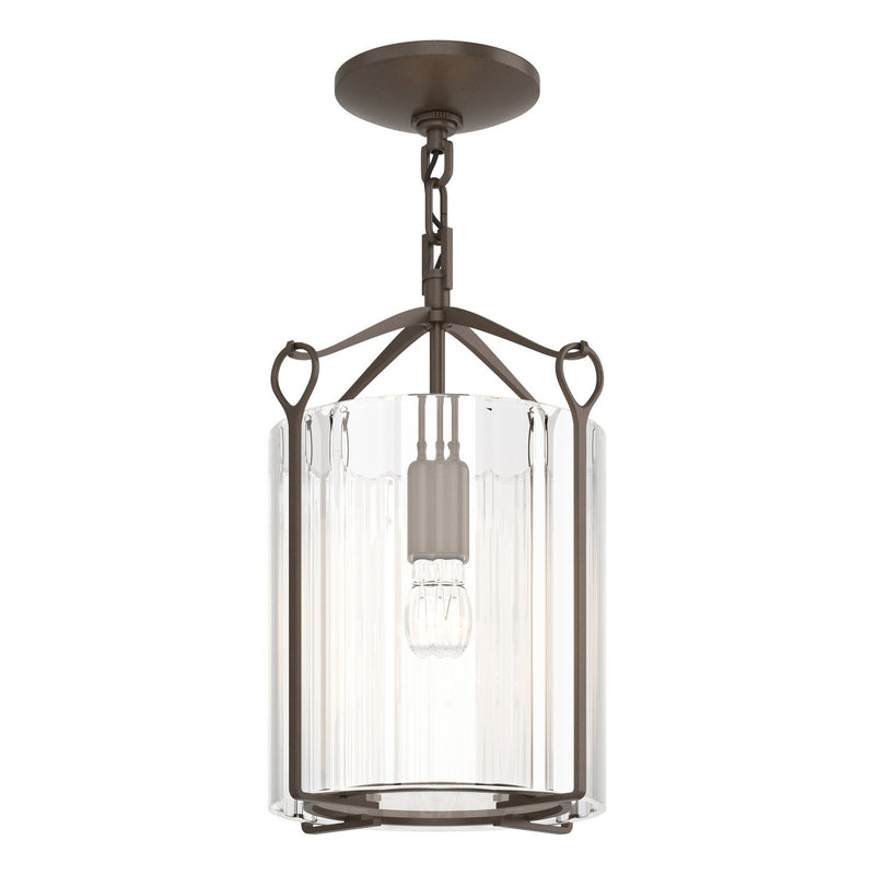 Hubbardton Forge - 121140-SKT-05-ZM0137 - One Light Semi-Flush Mount - Bow - Bronze