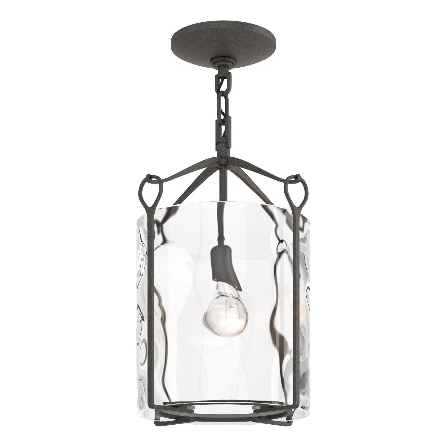 Hubbardton Forge - 121140-SKT-20-LL0137 - One Light Semi-Flush Mount - Bow - Natural Iron