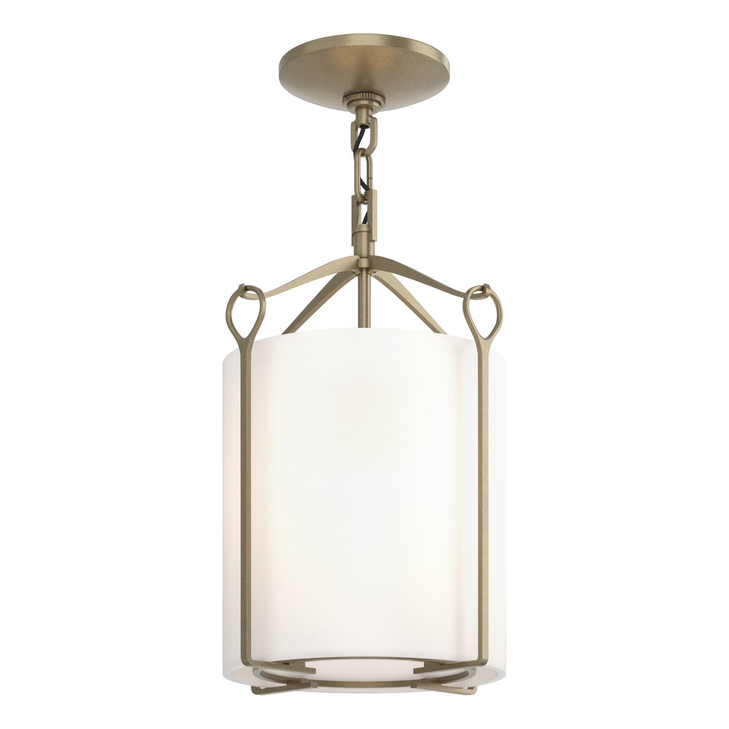 Hubbardton Forge - 121140-SKT-84-GG0137 - One Light Semi-Flush Mount - Bow - Soft Gold