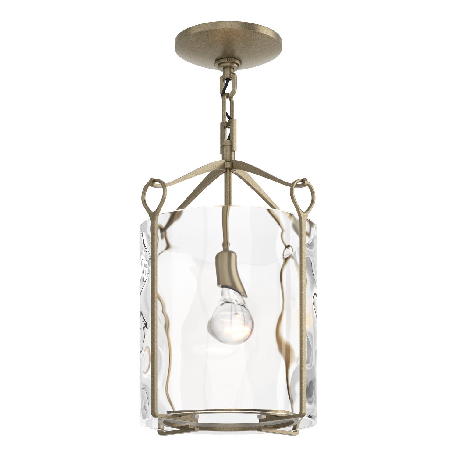 Hubbardton Forge - 121140-SKT-84-LL0137 - One Light Semi-Flush Mount - Bow - Soft Gold