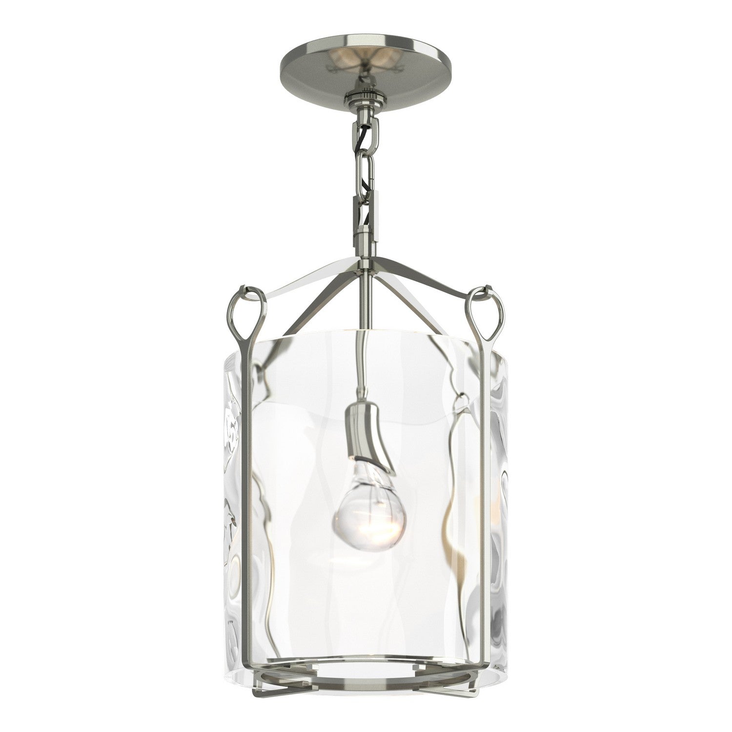 Hubbardton Forge - 121140-SKT-85-LL0137 - One Light Semi-Flush Mount - Bow - Sterling