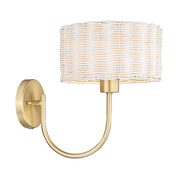 Golden - 1084-1W BCB-WW - One Light Wall Sconce - Erma - Brushed Champagne Bronze