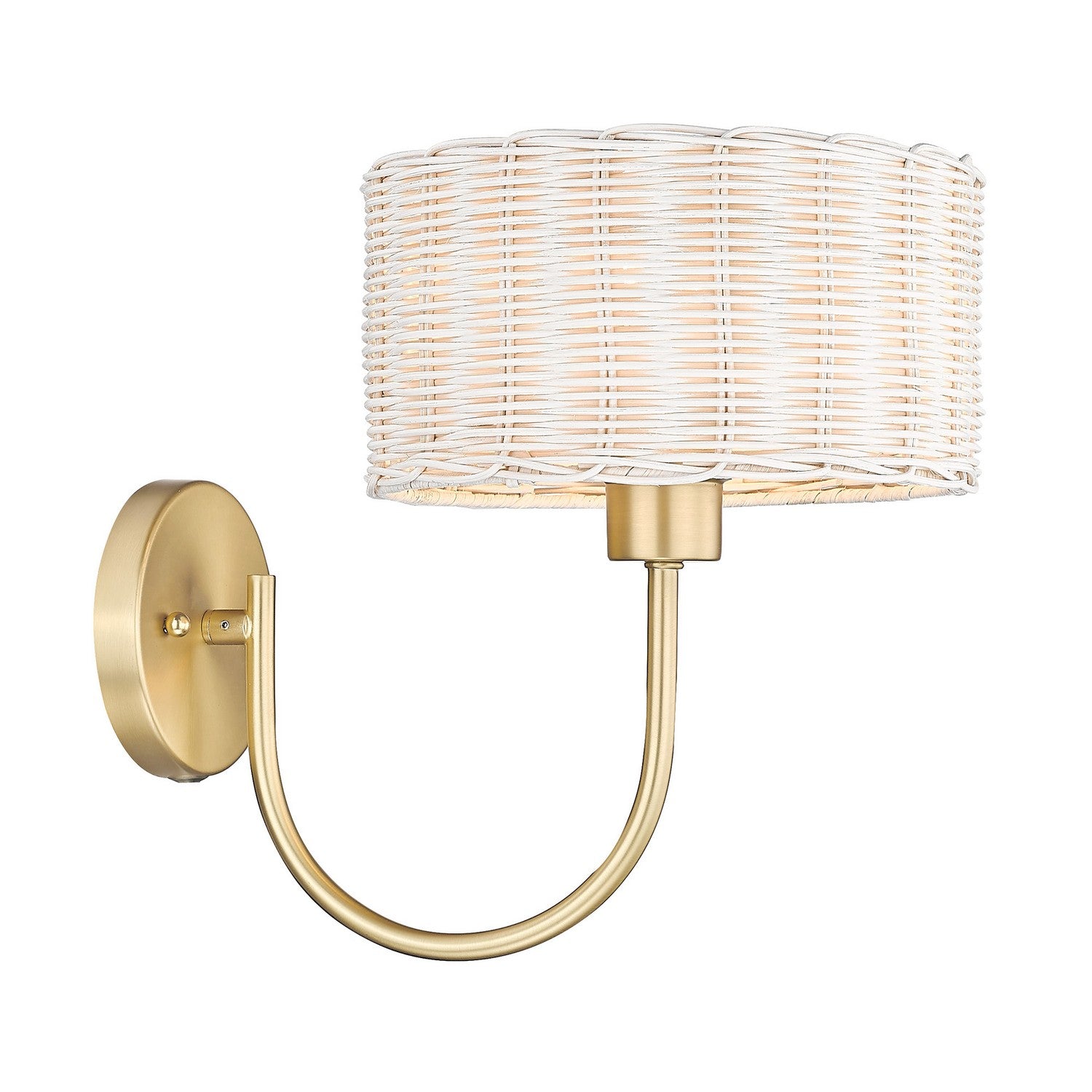 Golden - 1084-1W BCB-WW - One Light Wall Sconce - Erma - Brushed Champagne Bronze