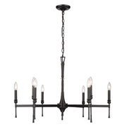 Golden - 3509-9 BLK - Nine Light Chandelier - Landon - Matte Black