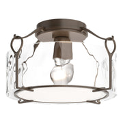 Hubbardton Forge - 121142-SKT-05-LL0218 - One Light Semi-Flush Mount - Bow - Bronze