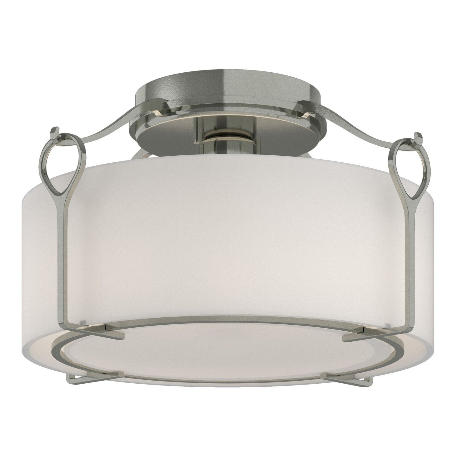 Hubbardton Forge - 121142-SKT-85-GG0218 - One Light Semi-Flush Mount - Bow - Sterling