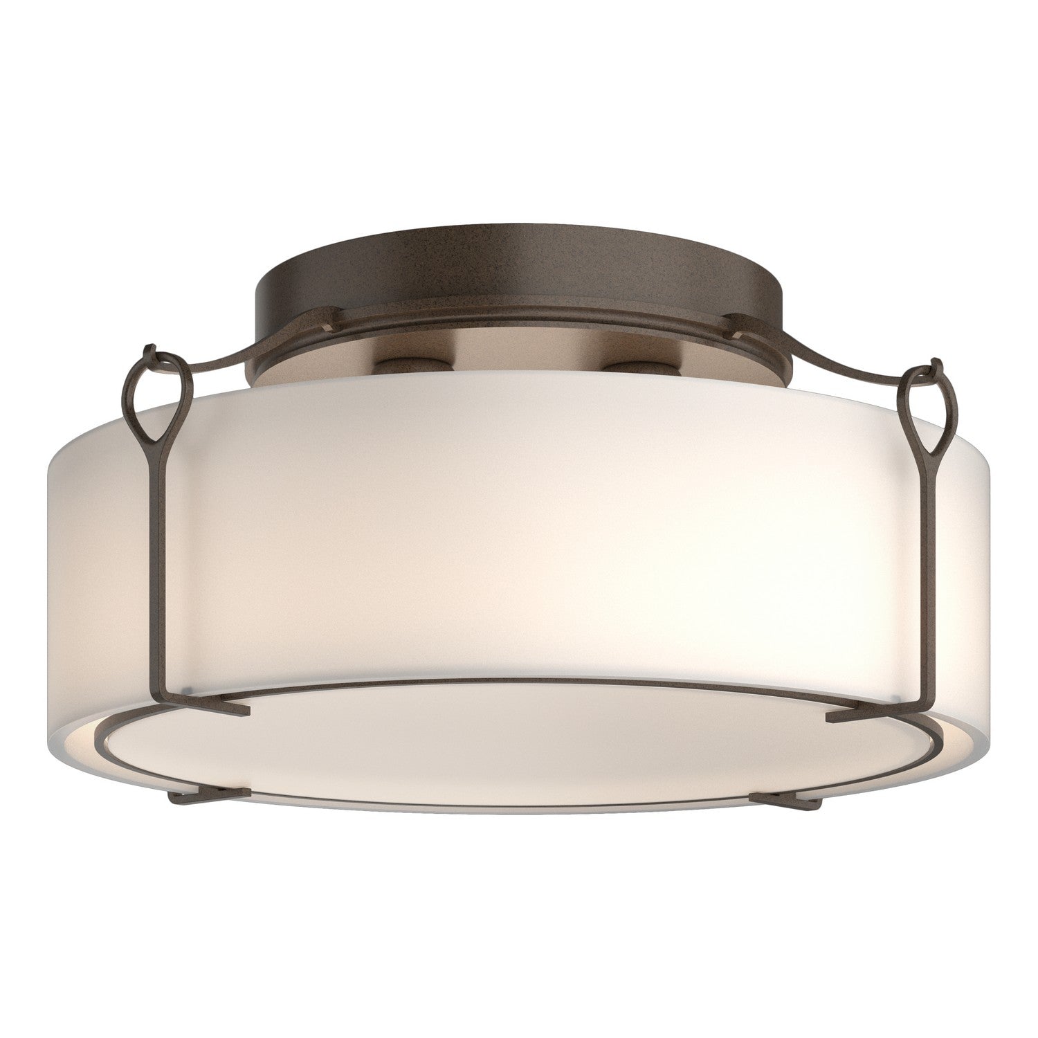 Hubbardton Forge - 121145-SKT-05-GG0216 - Four Light Semi-Flush Mount - Bow - Bronze