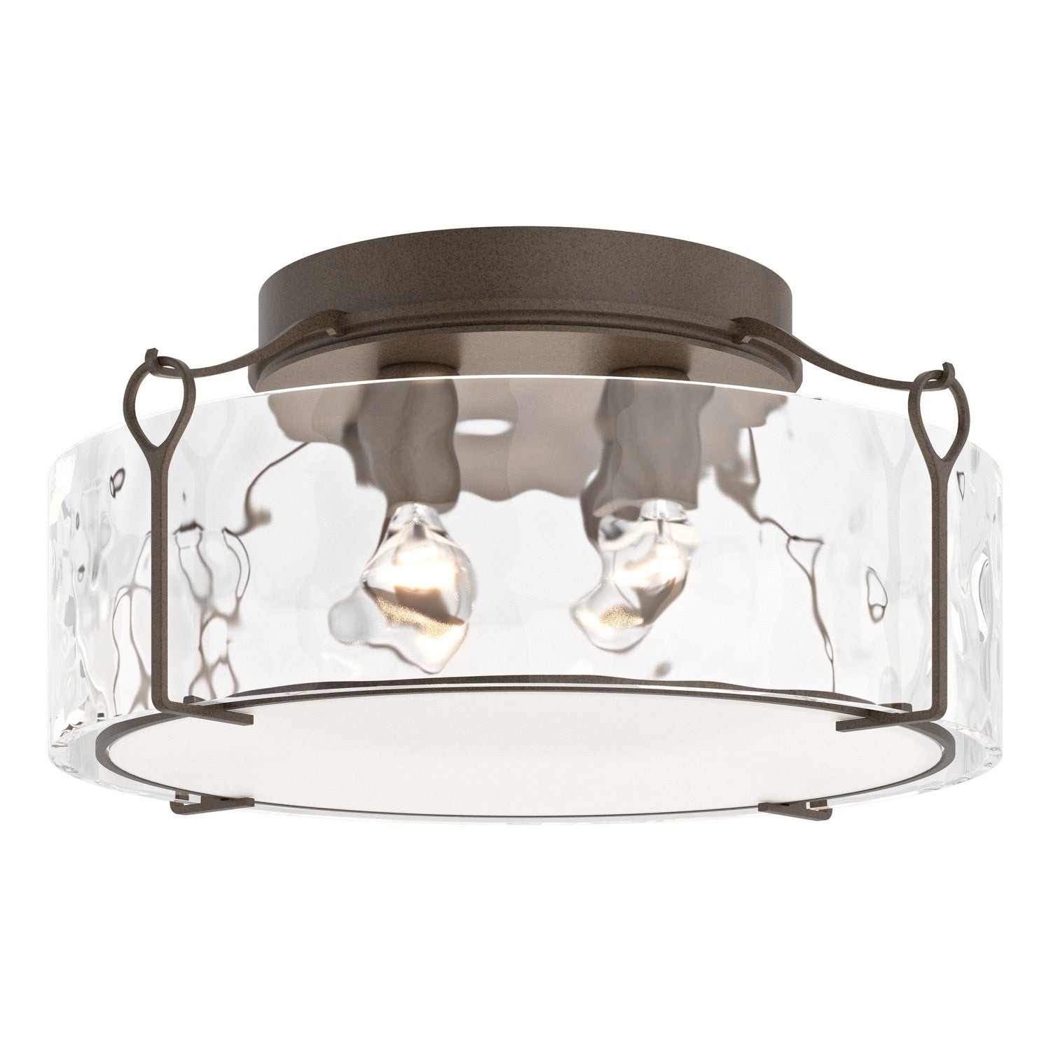 Hubbardton Forge - 121145-SKT-05-LL0216 - Four Light Semi-Flush Mount - Bow - Bronze