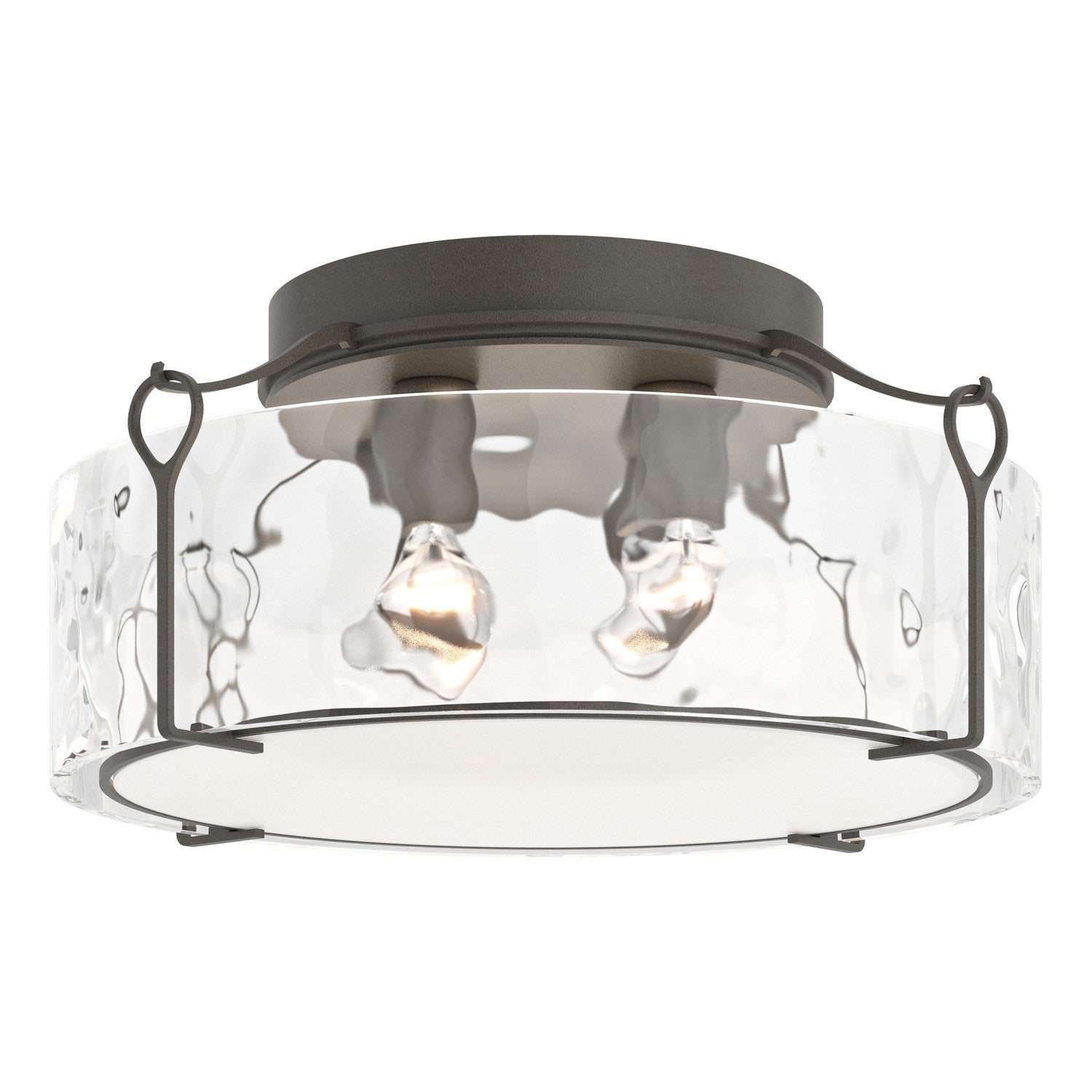 Hubbardton Forge - 121145-SKT-07-LL0216 - Four Light Semi-Flush Mount - Bow - Dark Smoke