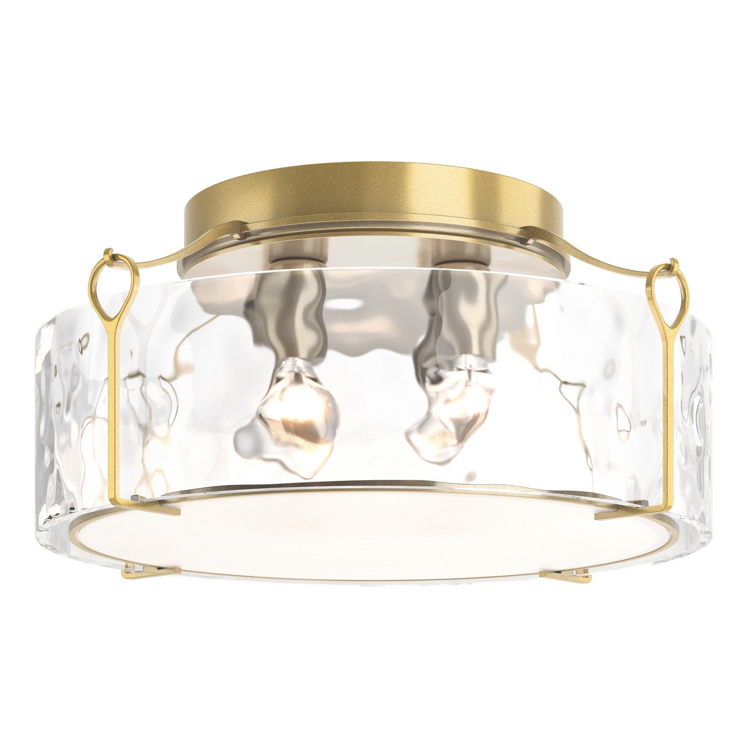 Hubbardton Forge - 121145-SKT-86-LL0216 - Four Light Semi-Flush Mount - Bow - Modern Brass