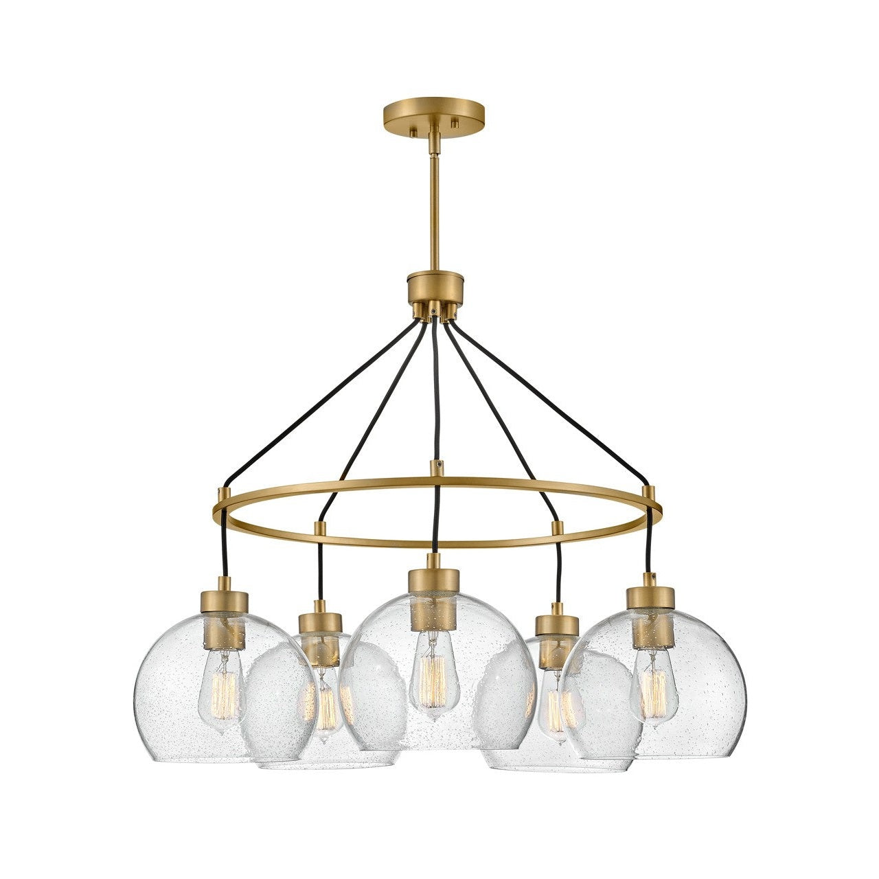 Lark - 83014LCB - LED Chandelier - Rumi - Lacquered Brass