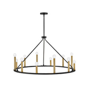 Lark - 83159BK - LED Chandelier - Lazlo - Black