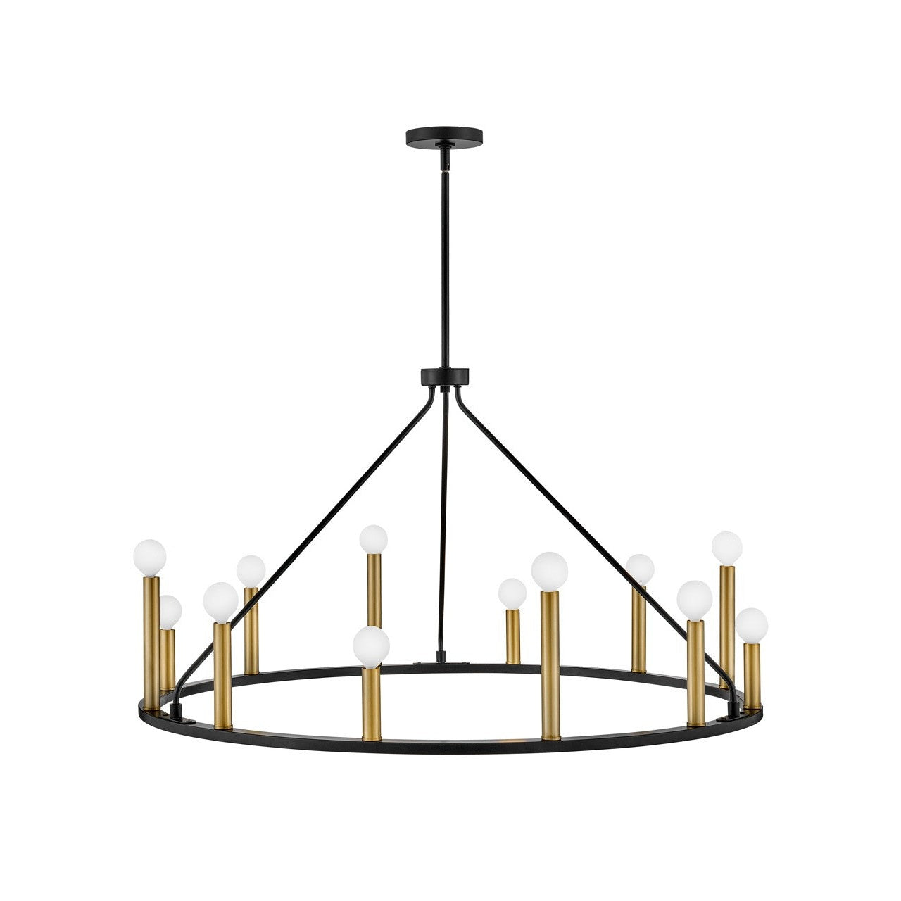 Lark - 83159BK - LED Chandelier - Lazlo - Black