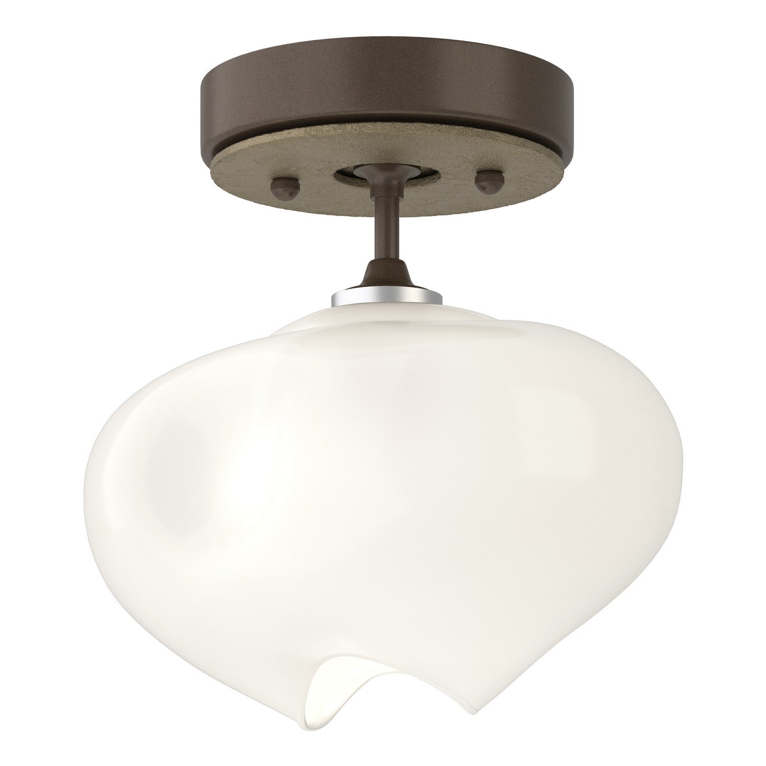 Hubbardton Forge - 121372-SKT-05-84-FD0710 - One Light Semi-Flush Mount - Ume - Bronze