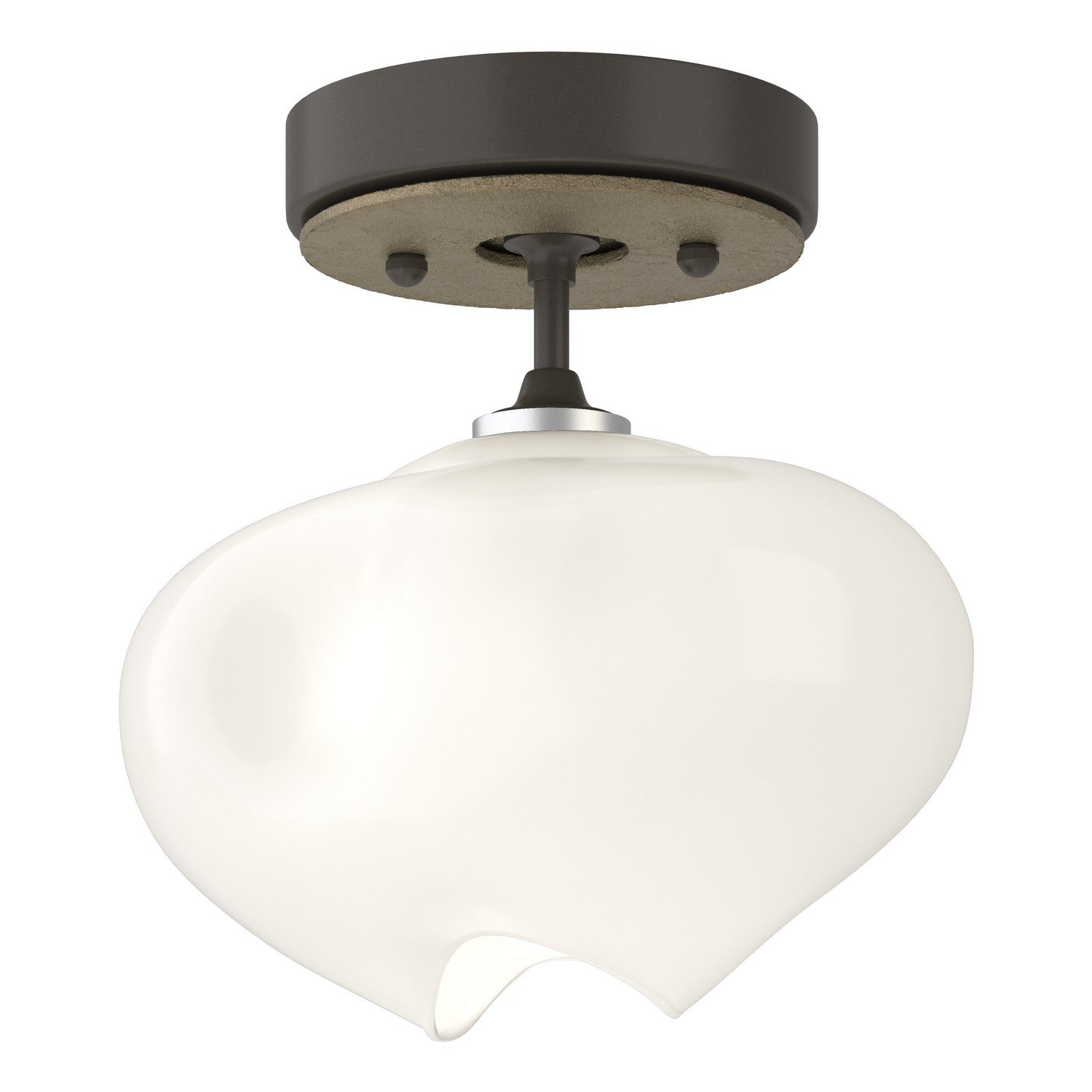 Hubbardton Forge - 121372-SKT-07-84-FD0710 - One Light Semi-Flush Mount - Ume - Dark Smoke