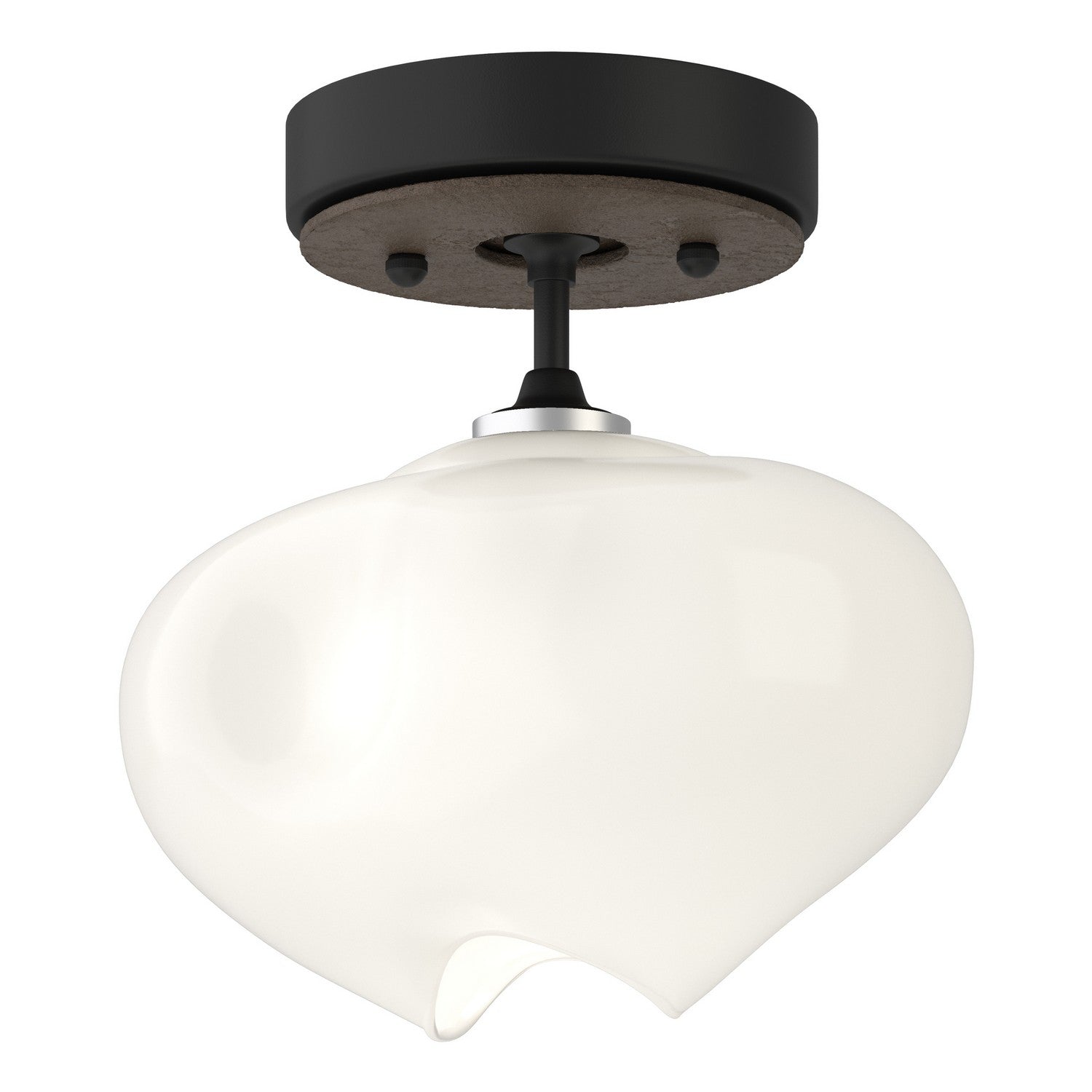 Hubbardton Forge - 121372-SKT-10-05-FD0710 - One Light Semi-Flush Mount - Ume - Black