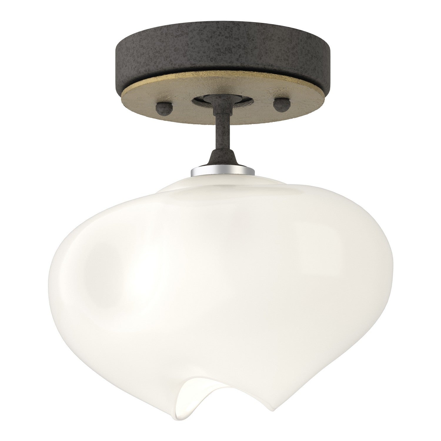 Hubbardton Forge - 121372-SKT-20-86-FD0710 - One Light Semi-Flush Mount - Ume - Natural Iron