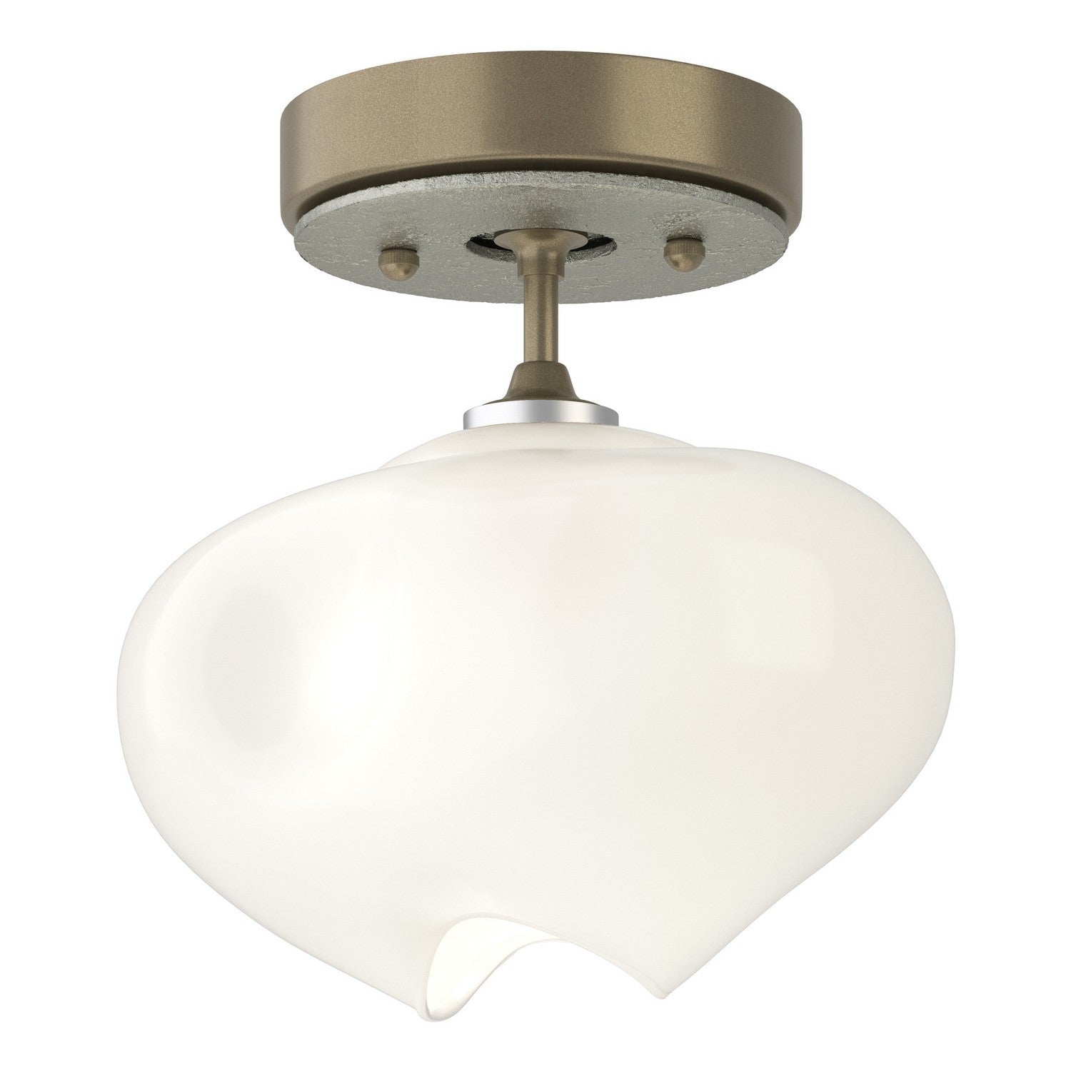 Hubbardton Forge - 121372-SKT-84-85-FD0710 - One Light Semi-Flush Mount - Ume - Soft Gold
