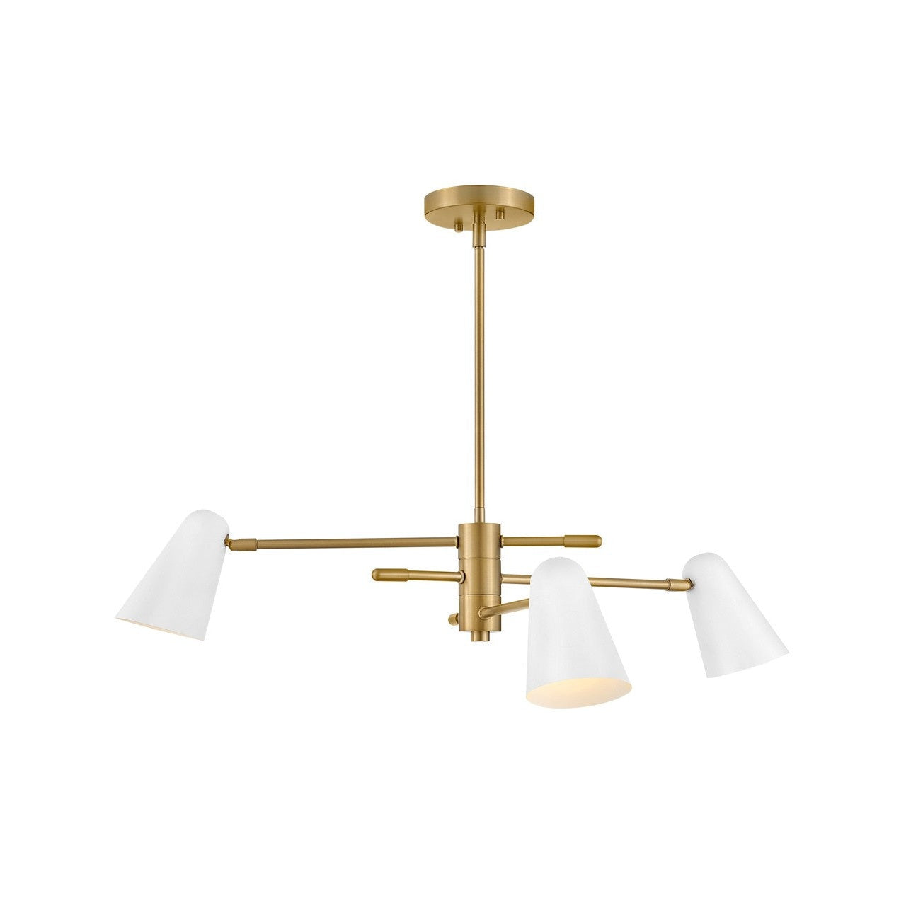 Lark - 83543LCB-MW - LED Chandelier - Birdie - Lacquered Brass