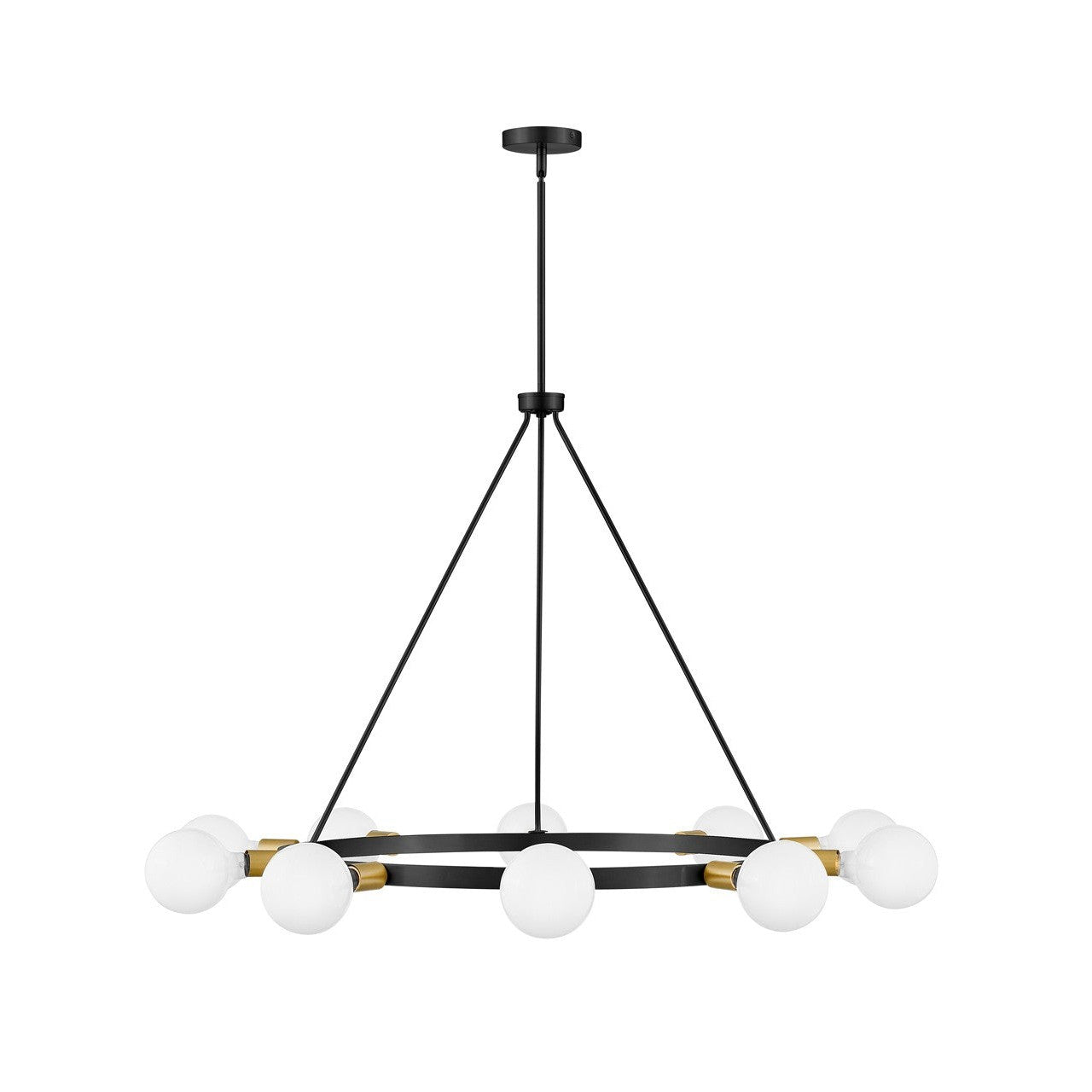 Lark - 83610BK - LED Chandelier - Orla - Black