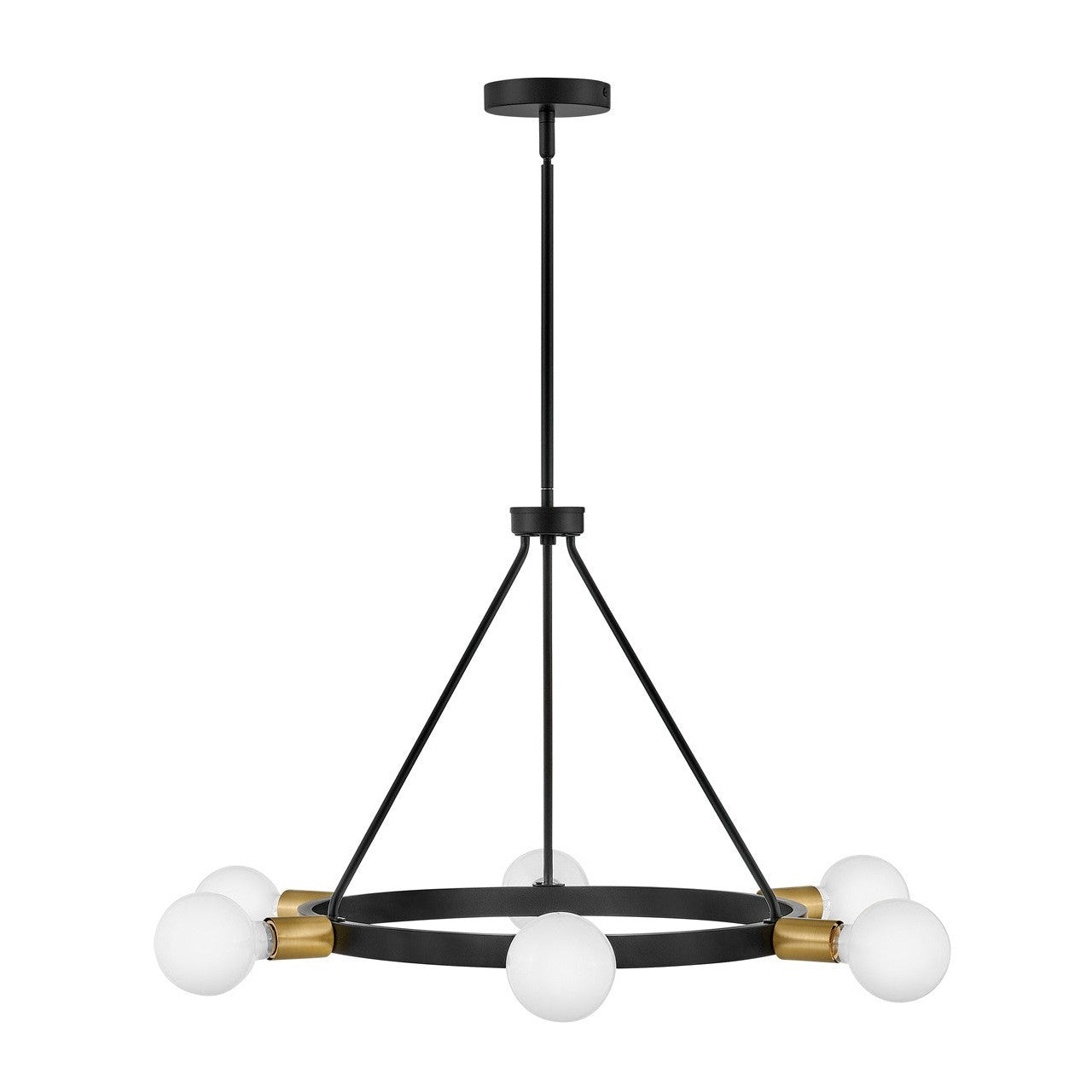 Lark - 83616BK - LED Chandelier - Orla - Black