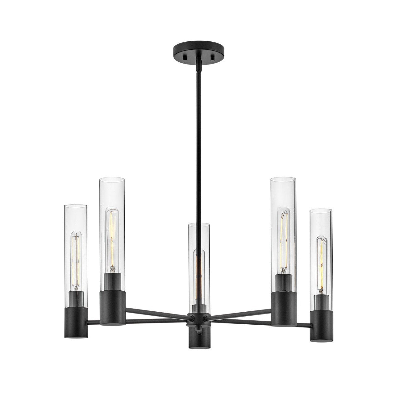 Lark - 85405BK - LED Chandelier - Shea - Black